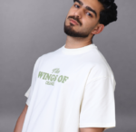 Wings of Change White Oversized T-Shirt