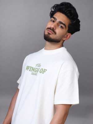 Wings of Change White Oversized T-Shirt