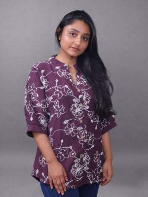 Forest Flora Classic Purple Shirt