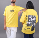 Yellow Graphic Oversized T-Shirt