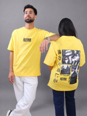 Yellow Graphic Oversized T-Shirt