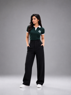 Black Korean Loose Fit Trouser Girls